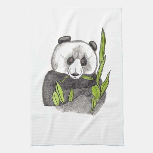 De panda... Amerikaanse MoJo keukenhanddoek (Verticaal)