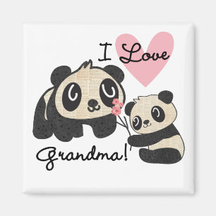 De panda draagt de Oma van de Liefde van I Magneet