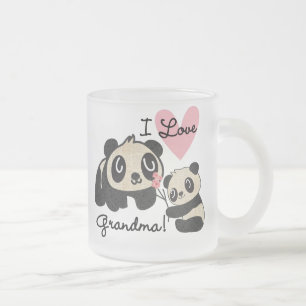 De panda draagt de Oma van de Liefde van I Matglas Koffiemok