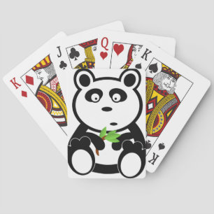 De panda draagt de Zwarte Witte Giften van het Lot Speelkaarten