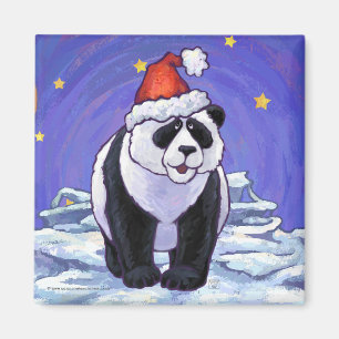 De panda draagt Kerstmis Magneet