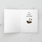 De Panda van de Naam van de Verjaardag van de Kaart (Binnen)