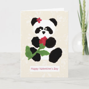 De Panda van de Valentijnsdag Feestdagen Kaart