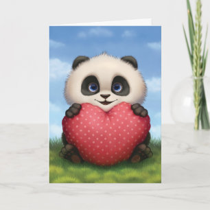De Panda van Valentijn Feestdagen Kaart