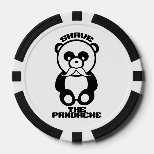 De Pandache (Panda snor) poker chips (Voorkant)