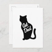 De Papa van de kat Feestdagenkaart (Voorkant / Achterkant)