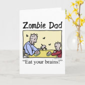 De papa van de zombie, eet uw hersenen kaart (Gele Bloem)
