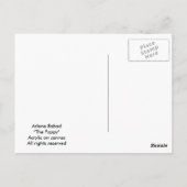 De papaver, Briefkaart (Achterkant)