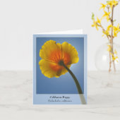 De Papaver van Californië - Inheemse Notecard Kaart (Gele Bloem)