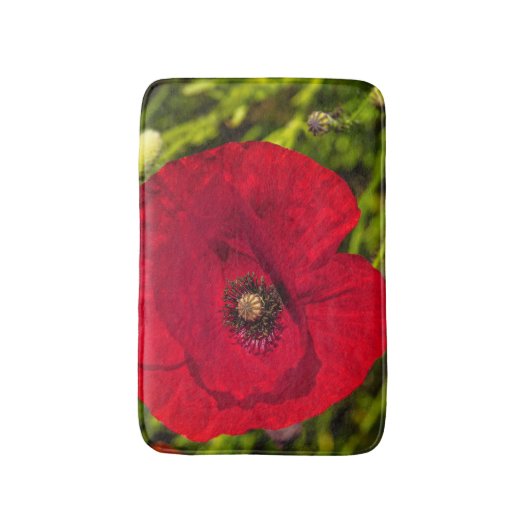 De papaverreeks #2 badmat (Voorkant Verticaal)