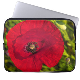 De papaverreeks #2 laptop sleeve
