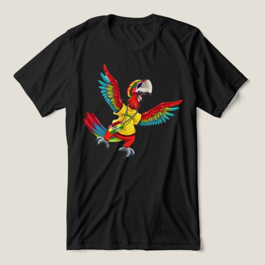 De papegaai van het Jackstone Dibs verhaal Tri-Blend Shirt (Design voorkant)