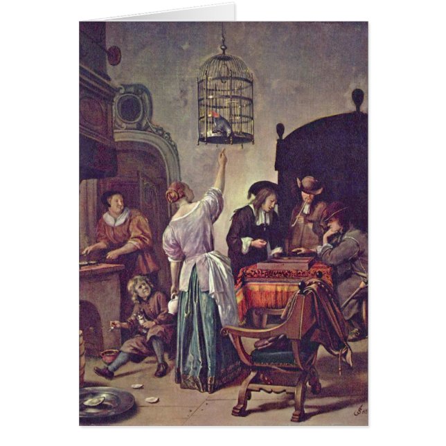 De papegaai van Jan Steen (Voorkant)