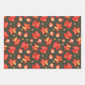 De Papier Cadeau Belles couleurs d'automne Feuille (Devant 3)