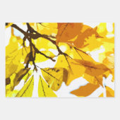 De Papier Cadeau Couleurs d'automne, feuille (Devant)
