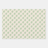 De Papier Cadeau Feuille Feuille verte (Devant)