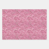 De Papier Cadeau Feuille rose (Devant)