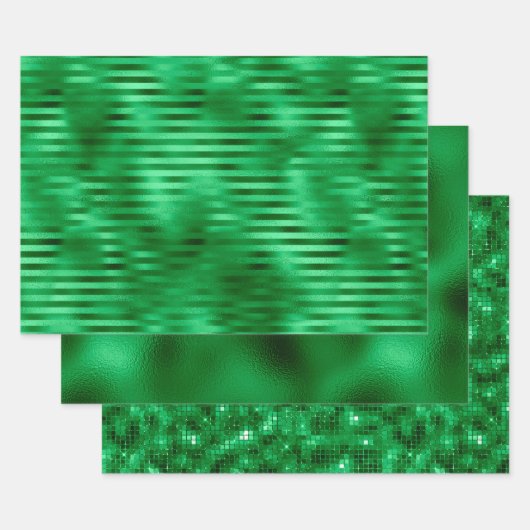 De Papier Cadeau Feuille Verte (Lot)