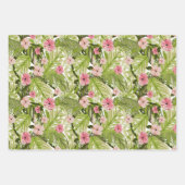 De Papier Cadeau Flore tropicale et Feuille (Devant 3)