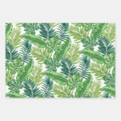 De Papier Cadeau Green Tropical Palm Banana Monstera Feuille (Devant 2)