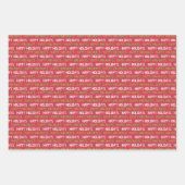 De Papier Cadeau Joyeux Noël des saints feuille (Devant 2)