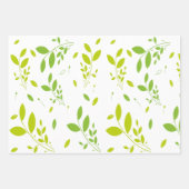 De Papier Cadeau motif feuille (Devant)