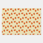 De Papier Cadeau motif feuille Brown sec (Devant 2)