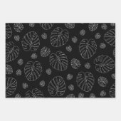 De Papier Cadeau Motif Feuille tropical (Devant 2)