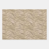 De Papier Cadeau Sable vert beige Feuille Tropical (Devant 3)