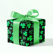 De Papier Cadeau Shamrock Clover St Patrick's Day Feuille verte Flo