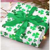 De Papier Cadeau Shamrock Clover St Patrick's Day Feuille verte Flo