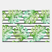 De Papier Cadeau Tropical Summer Palm Feuille Motif (Devant)