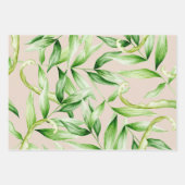 De Papier Cadeau Tropical Summer Palm Feuille Motif (Devant 3)