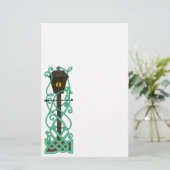 De papierfabriek op Lamppost Briefpapier (Staand voorkant)