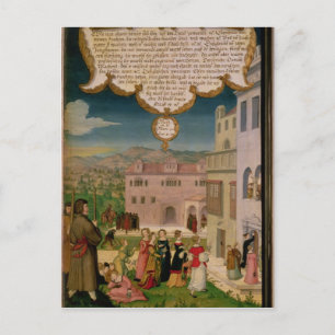 De parabel van de bruine maagd en de bruine maagd briefkaart