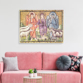 De Parable of the Good Shepherd Canvas Afdruk (Insitu (Woonkamer))