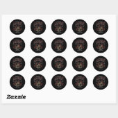 De Paraplu Academy Sparrow Academy Athletic Ronde Sticker (Vel)