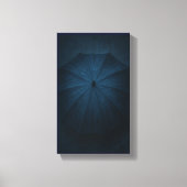 De paraplu die de regen herinnerde canvas afdruk (Voorkant)