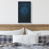 De paraplu die de regen herinnerde canvas afdruk (Insitu (Slaapkamer))