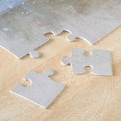 De paraplu  op het strand  - legpuzzel (Zijkant)