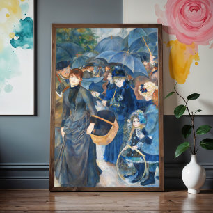 De paraplu's, Pierre Auguste Renoir Poster