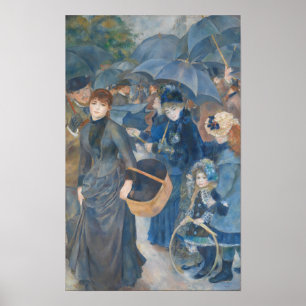 De paraplu's van Pierre-Auguste Renoir (1841-1919) Poster