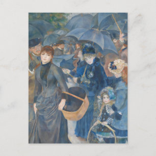 De paraplu's van Renoir Briefkaart