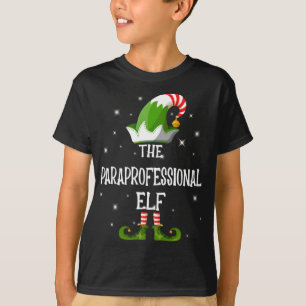 De Paraprofessional Elf familie komt met Kerstmis  T-shirt