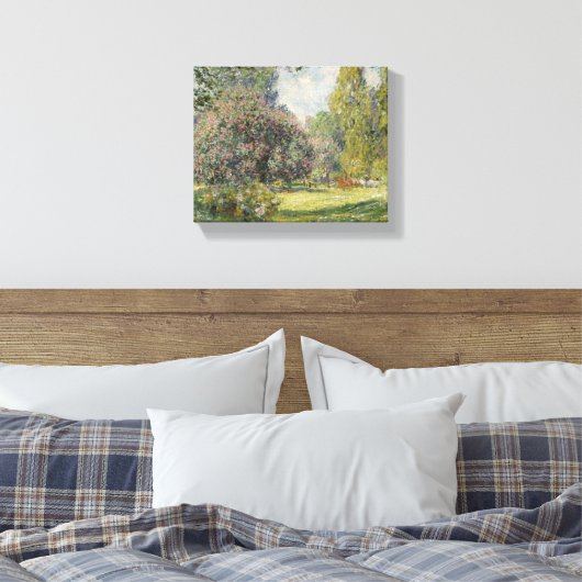 De Parc Monceau - Claude Monet Canvas Afdruk (Insitu (Slaapkamer))