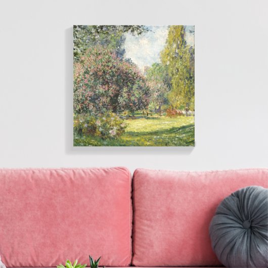 De Parc Monceau - Claude Monet Canvas Afdruk (Insitu (Woonkamer))