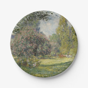 De Parc Monceau - Claude Monet Papieren Bordje