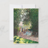 De Parc Monseau door Claude Monet Bedankkaart (Voorkant)