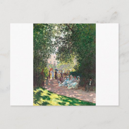 De Parc Monseau door Claude Monet Briefkaart (Voorkant)