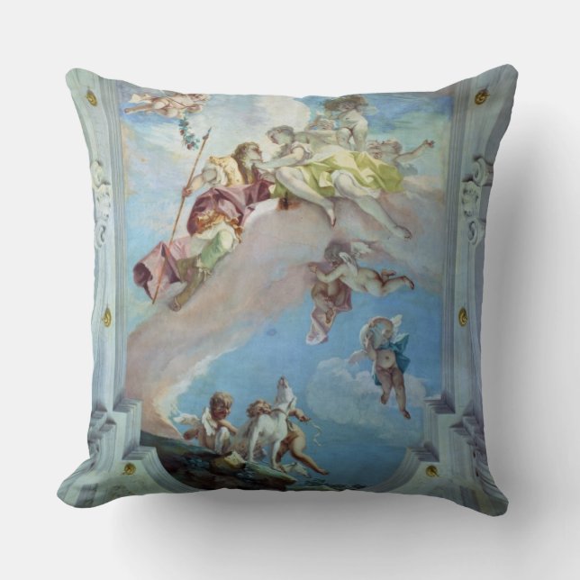 De paring van Venus uit Adonis, 1707-08 (fresco) Kussen (Voorkant)